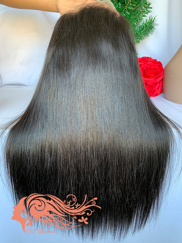 Csqueen Raw Straight U part wig 100% Raw Hair 180%density